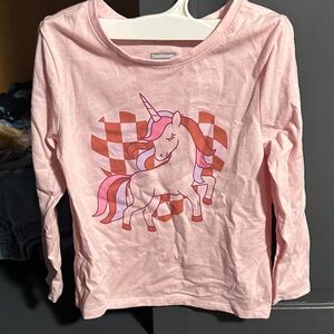 Pink Unicorn Long Sleeve Tee